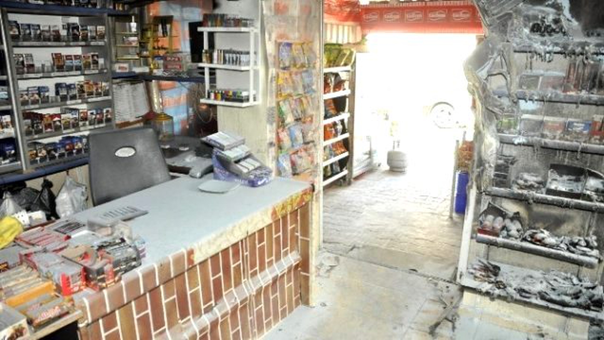 Markette Korkutan Yangın