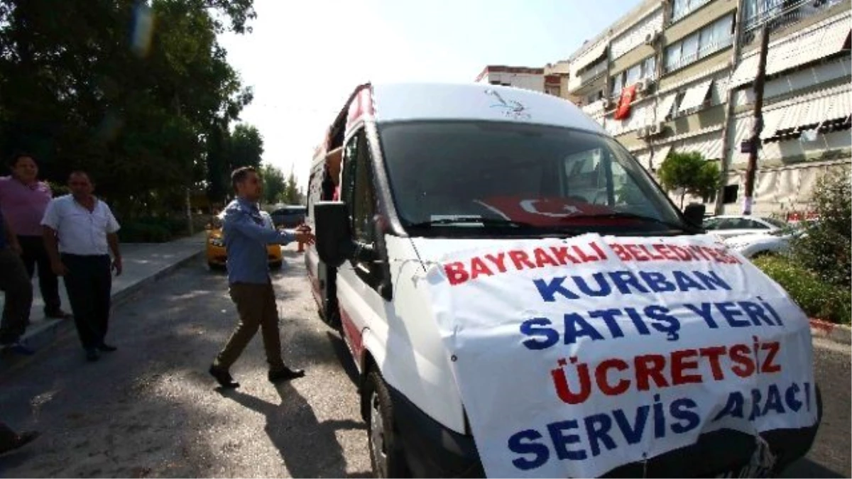 Bayraklı\'da Kurban Satış Yerleri ve Mezarlıklara Ücretsiz Servis