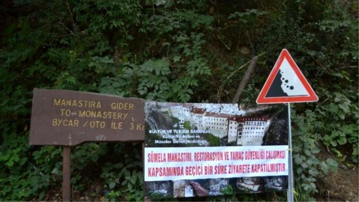 Tarihi Sümela Manastırı Restorasyon Çalışmaları Nedeniyle Bugünden İtibaren 1 Yıl Süreyle Ziyarete...