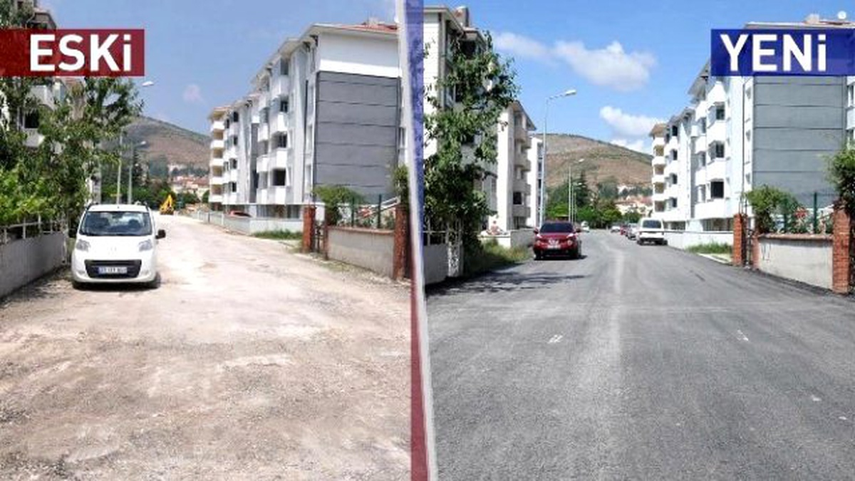 Bozüyük\'te Asfaltlama Çalışmaları