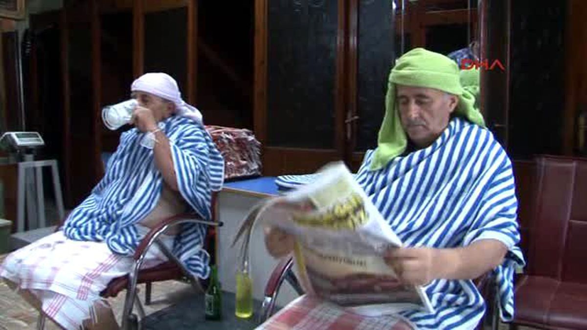 Kayseri\'deki Hamamlarda Bayram Yoğunluğu Yaşanıyor