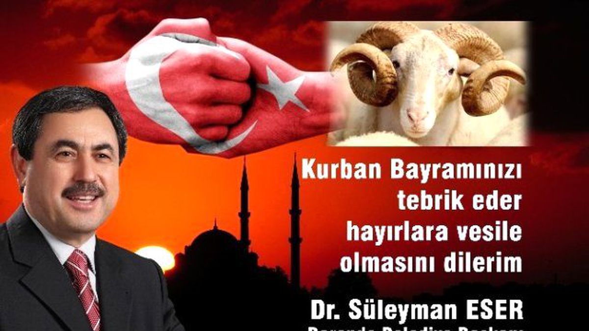 Süleyman Eser\'den Bayram Mesajı