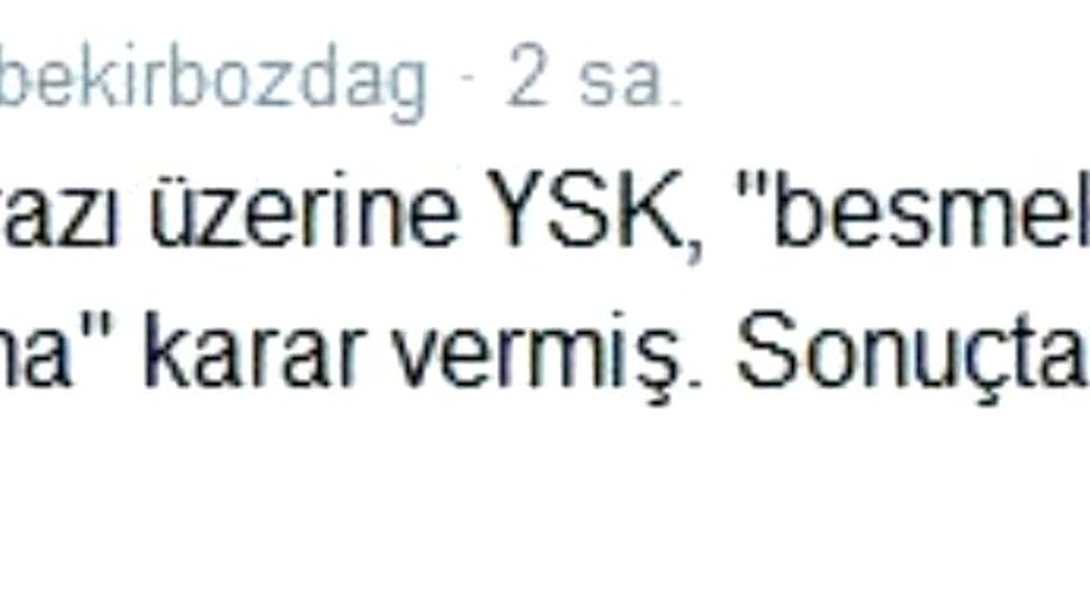 Ysk\'dan "Haydi Bismillah" Kararı