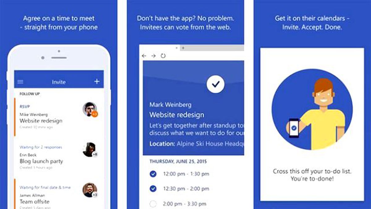 Microsoft Invite Uygulamasını İos İçin Yayınladı.