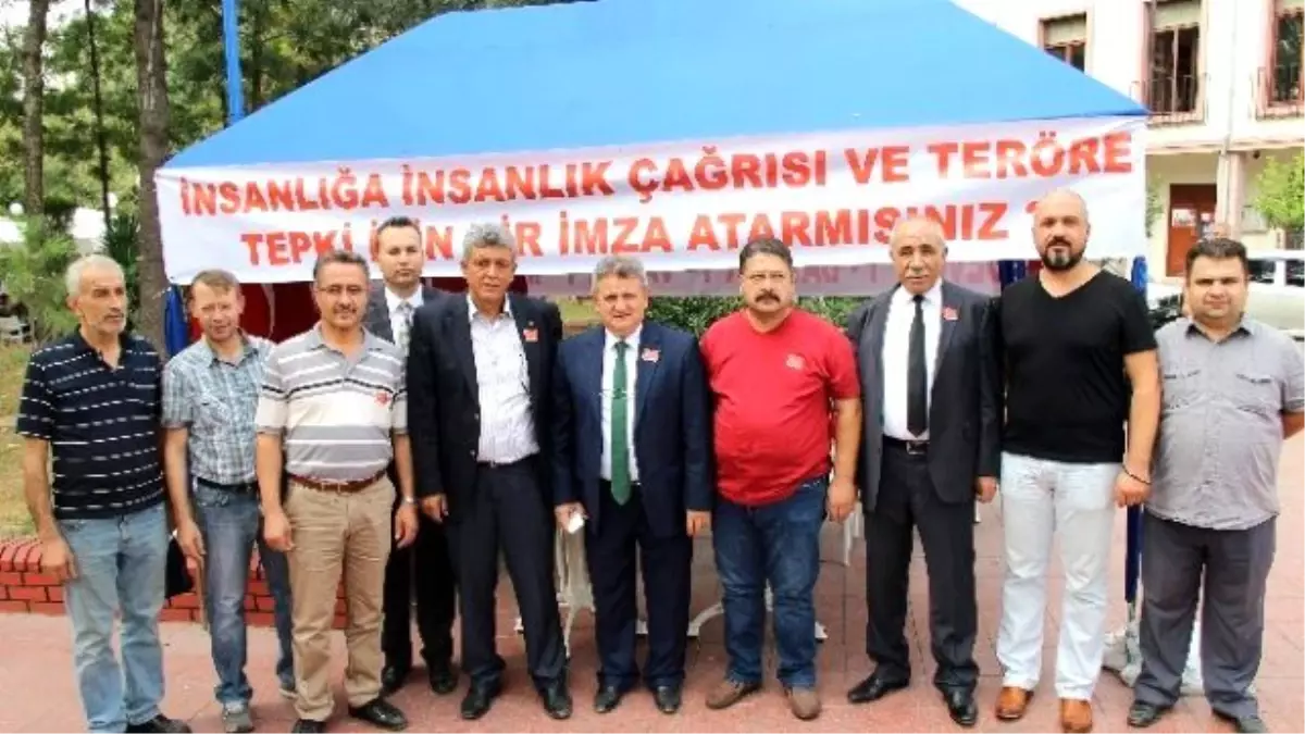 Aydın Esnafı Teröre Karşı İnsanlığa Çağrı Yaptı