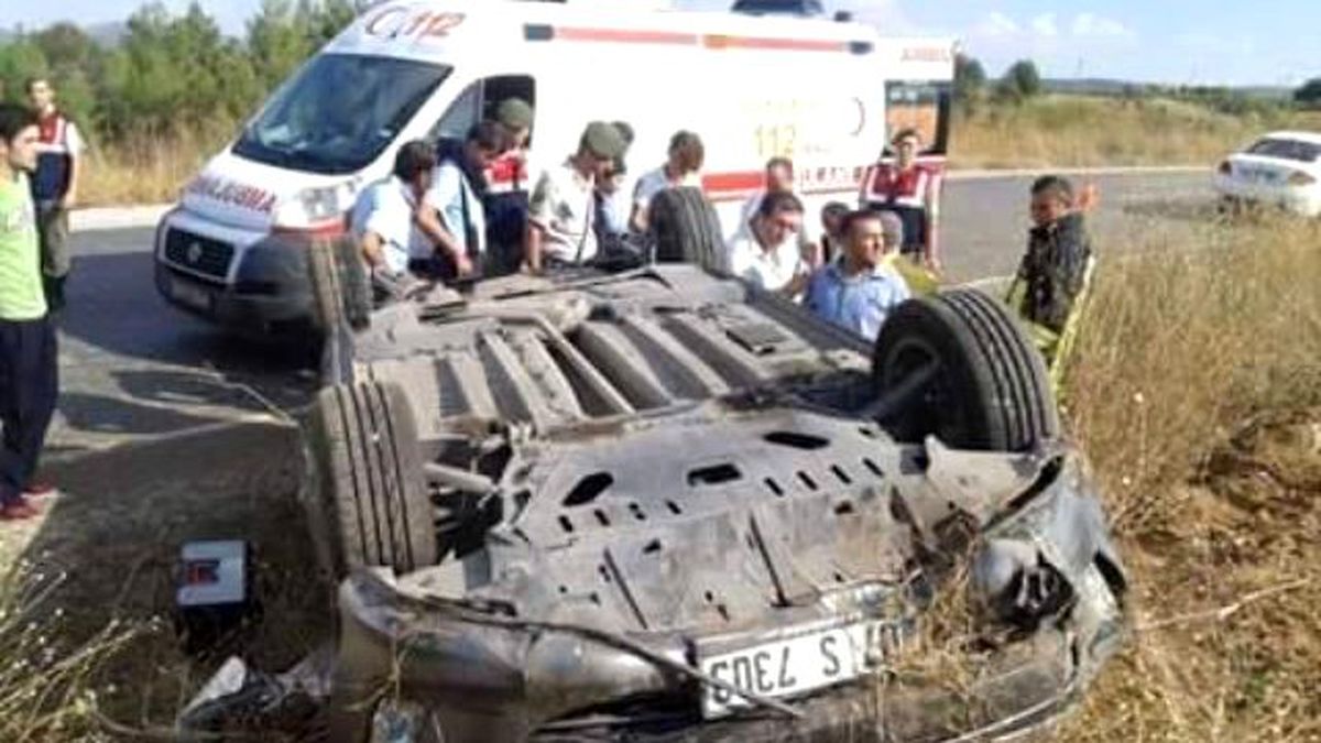 Denizli\'de Trafik Kazası: 2 Yaralı