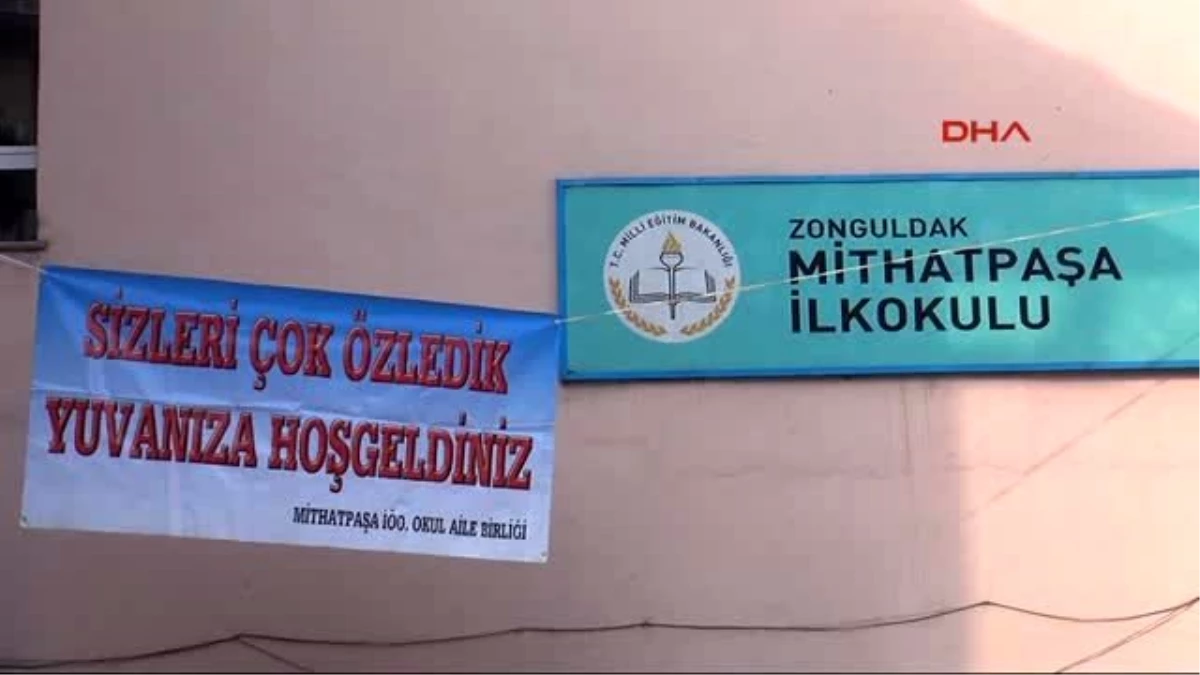 Zonguldak\'ta Okula Yeni Başlayan Öğrenciler Ağladı