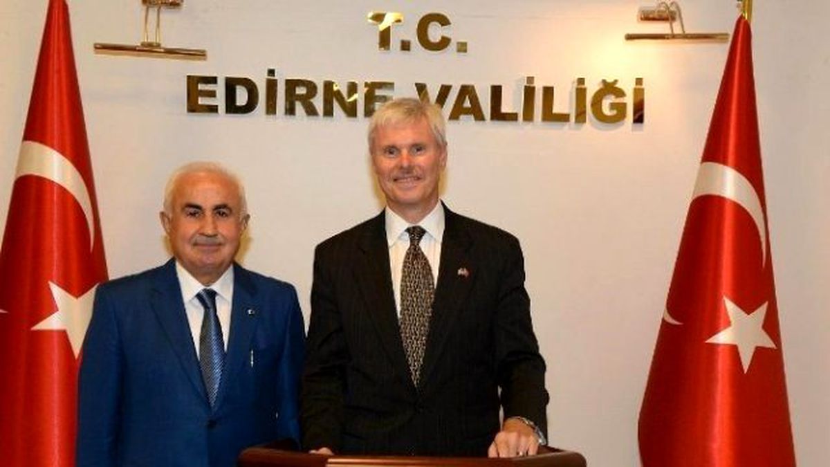 ABD İstanbul Başkonsolosu Hunter, Edirne Valisi Şahin\'i Ziyaret Etti