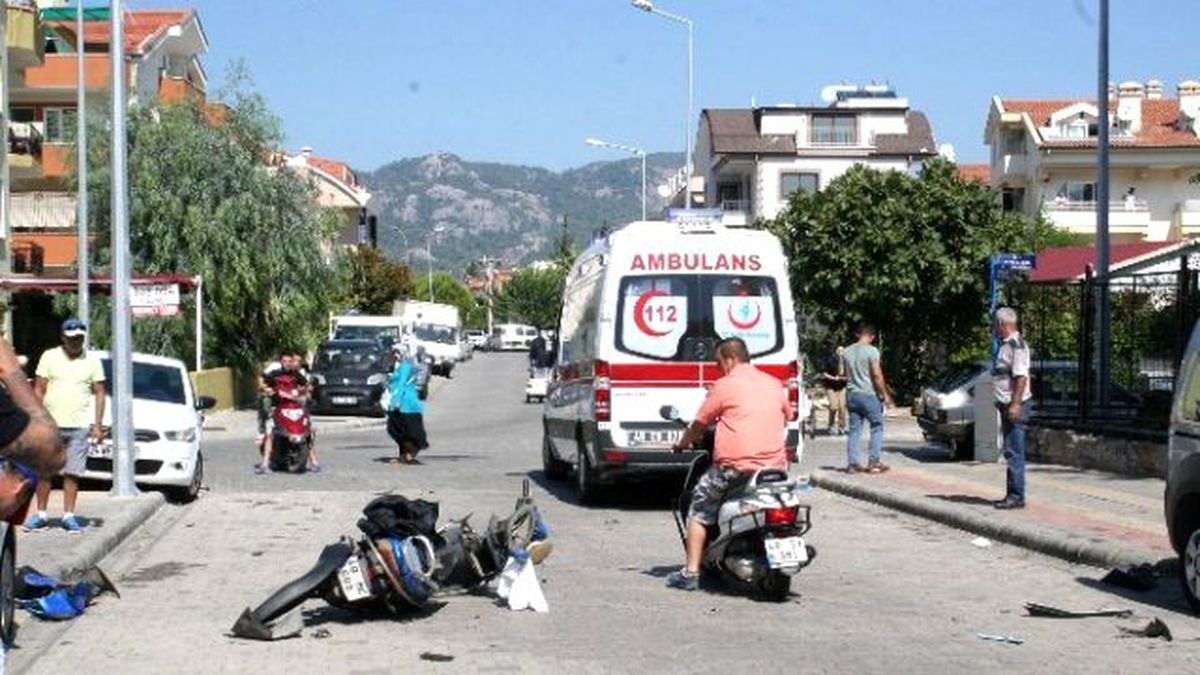 Marmaris\'te Trafik Kazası; 1 Yaralı