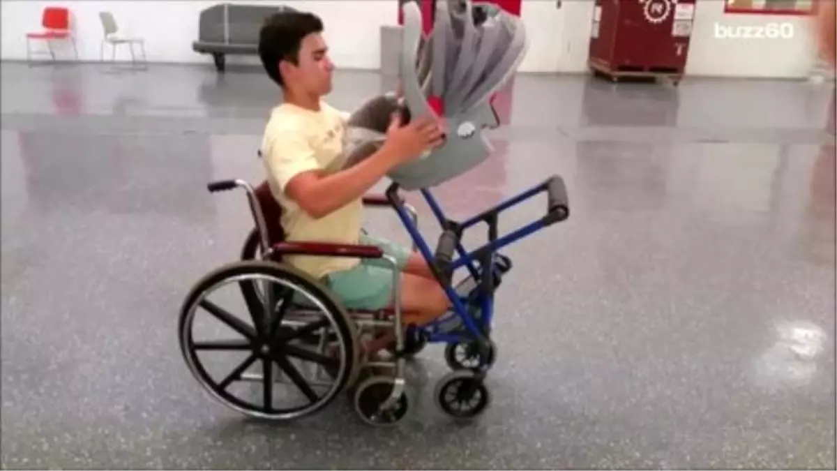 High School Student Builds A Custom Stroller To Help Wheelchair-bound-mom