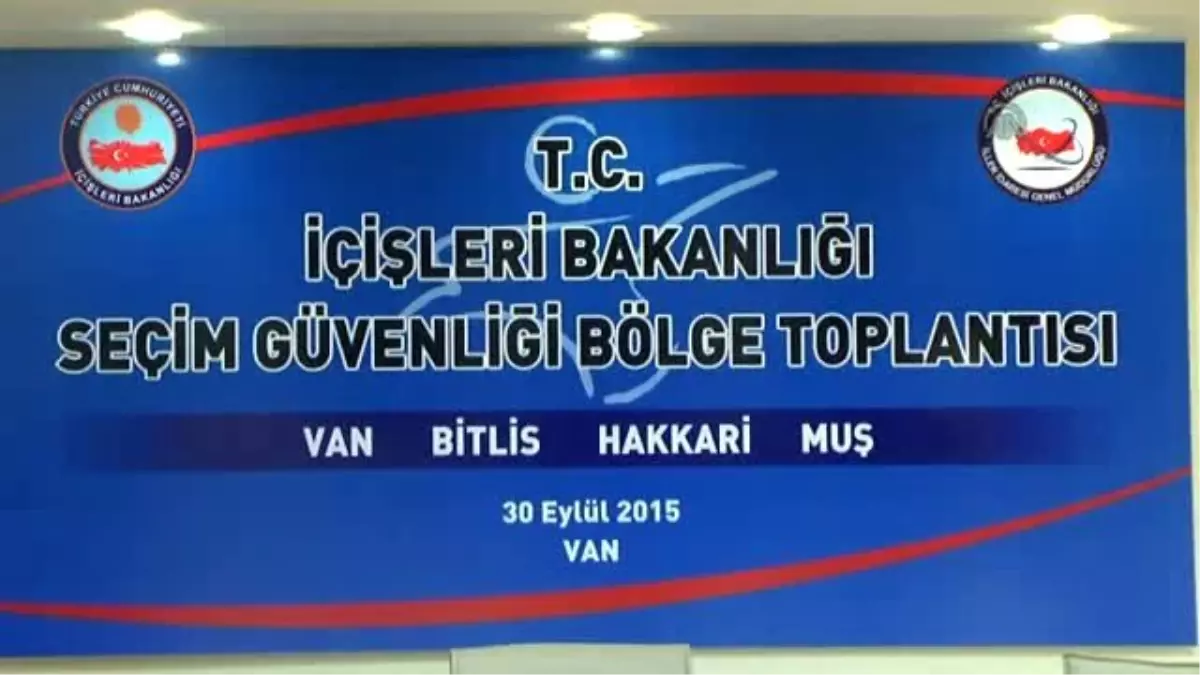 İçişleri Bakanı Altınok - Seçim Güvenliği Toplantısı