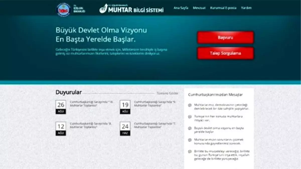 Muhtarlar, Taleplerini Büyükşehir\'e "Onlıne" İletiyor