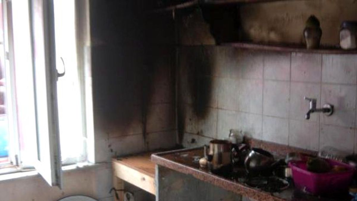 Ocakta Unutulan Yemek Yangın Çıkardı