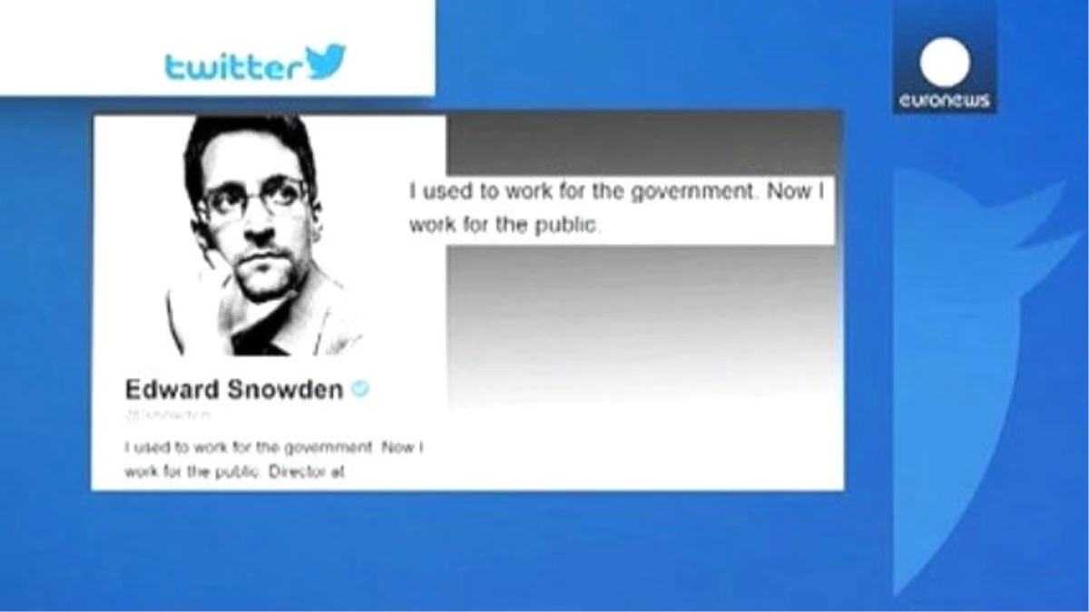 Snowden Twitter\'a Katıldı ve Tek Bir Hesabı Takip Etti
