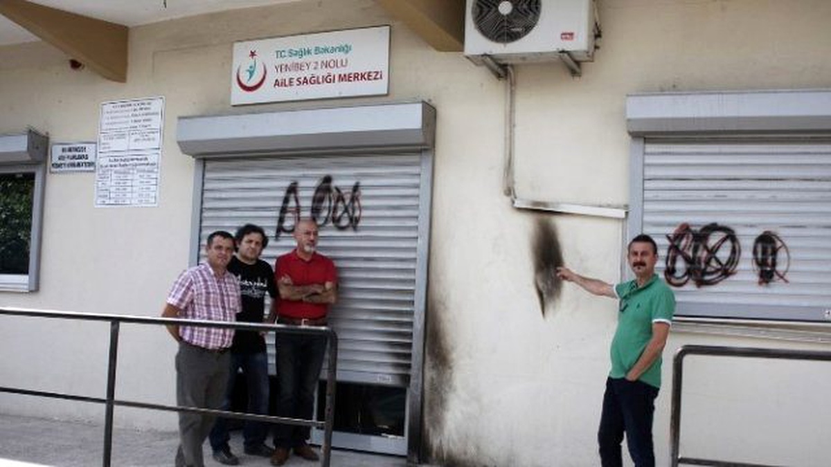 PKK Yandaşları Sağlık Ocağı ve Okula Molotofla Saldırdı