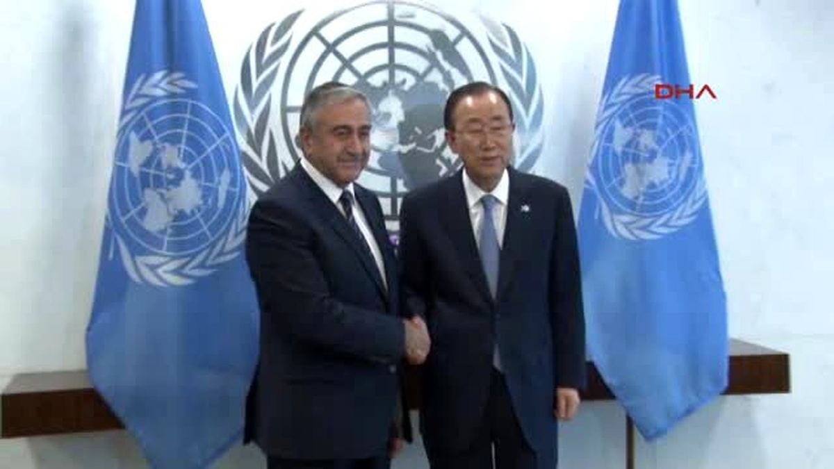 KKTC Cumhurbaşkanı Mustafa Akıncı Birleşmiş Milletler Genel Sekreteri Ban Ki Moon ile Görüştü.