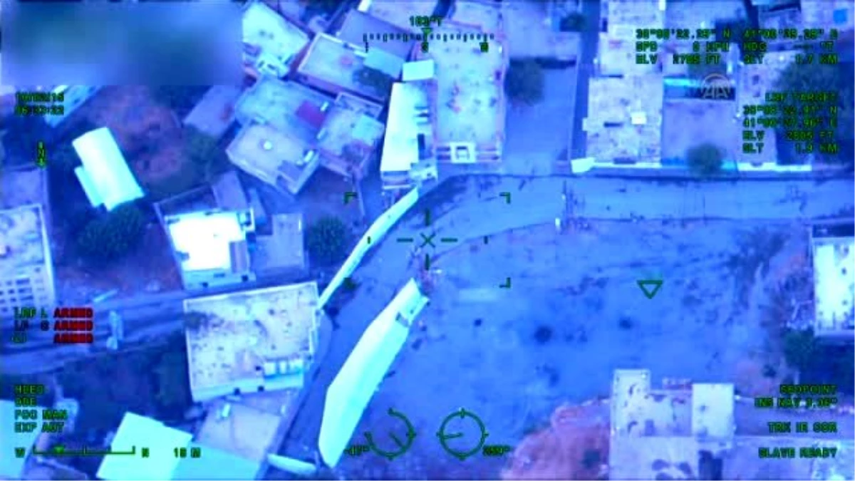Silvan\'daki Operasyon Havadan Görüntülendi