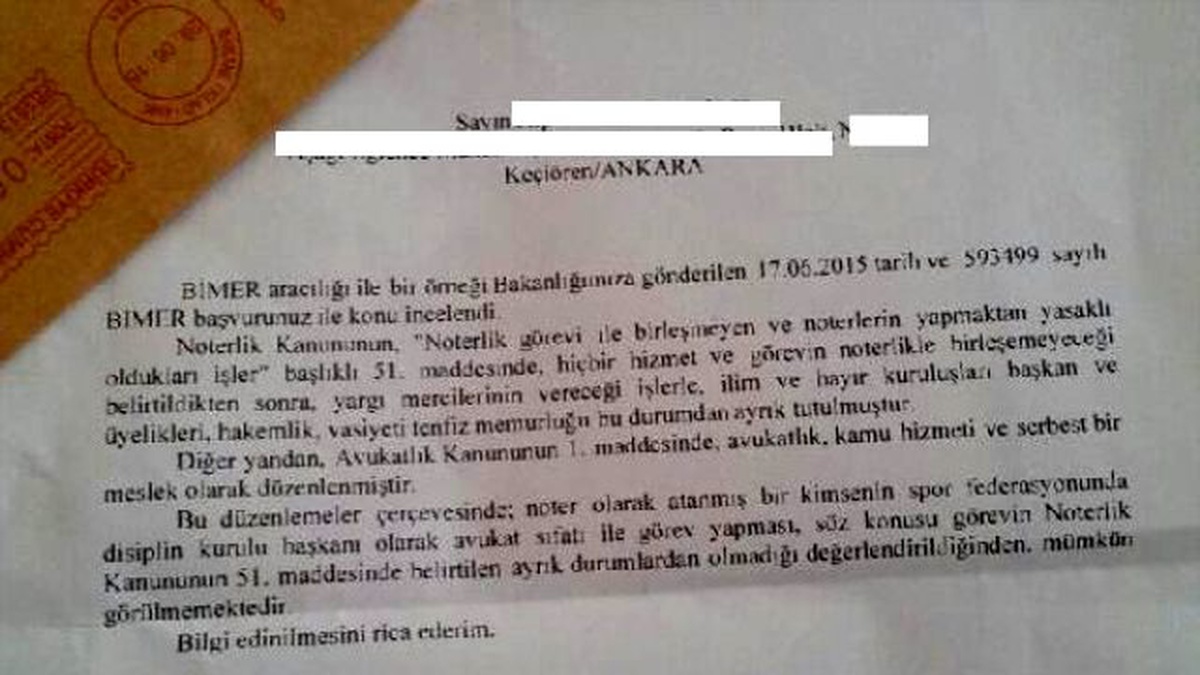 Yetkisi Olmayan Disiplin Kurulu Başkanı