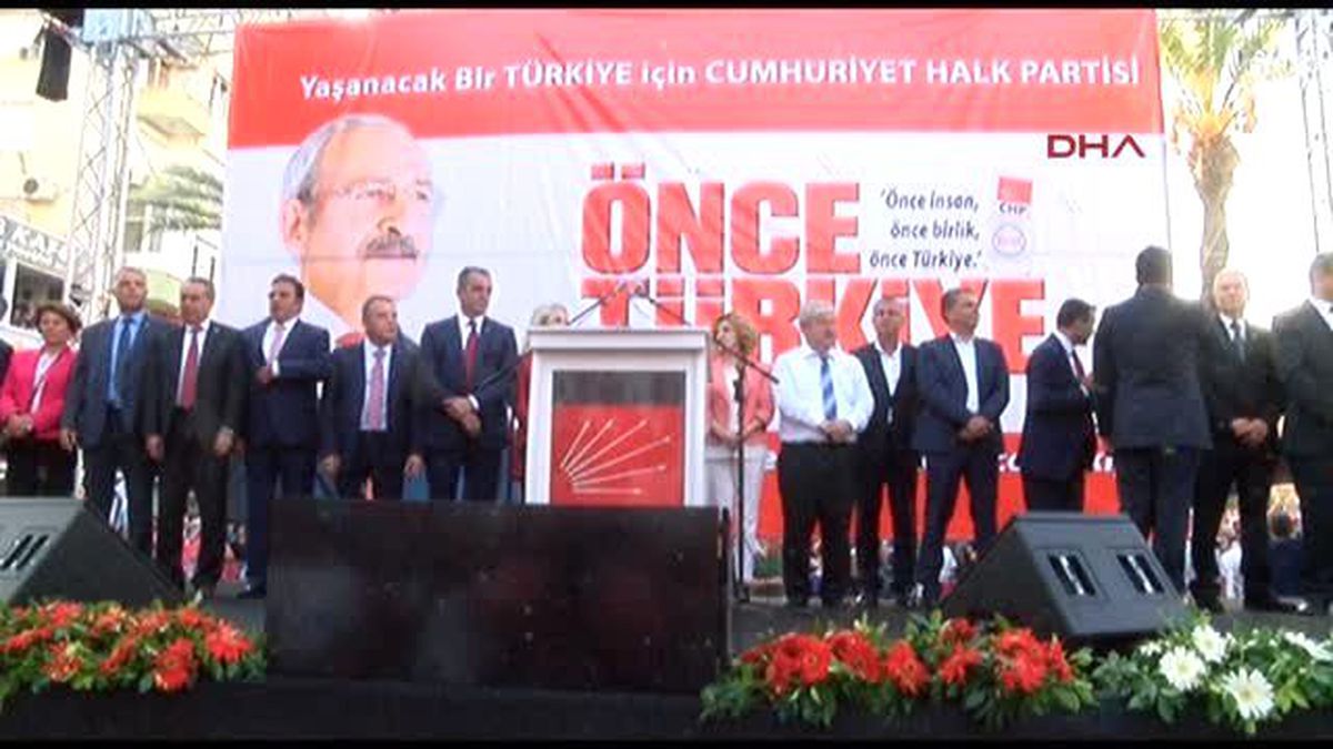 1 Kumluca - CHP Lideri Kılıçdaroğlu Kumluca\'da Halka Seslendi
