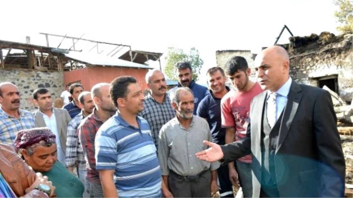 Ali Korkut, Ev ve Ahırları Yanan Köylülerin Yüreklerine Su Serpti