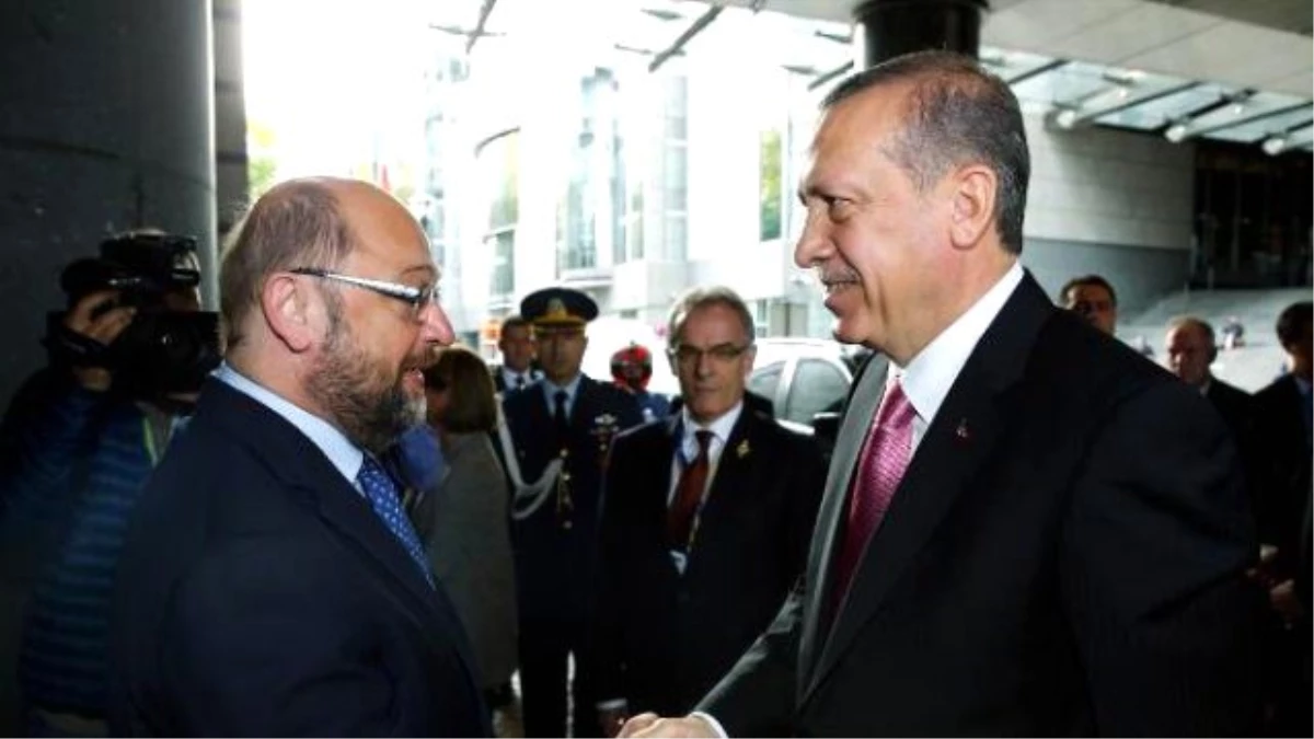 Cumhurbaşkanı Erdoğan, Martin Schulz ile Bir Araya Geldi