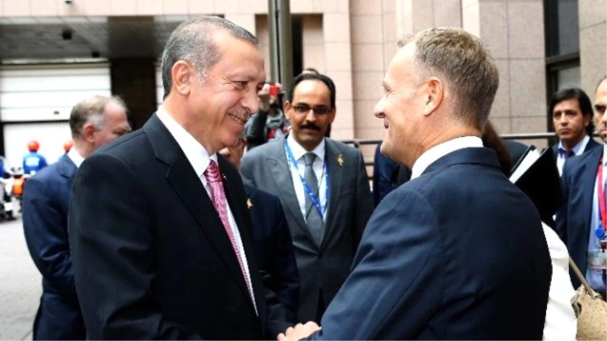 Erdoğan Avrupa Konseyi Başkanı Donald Tusk\'la Görüştü