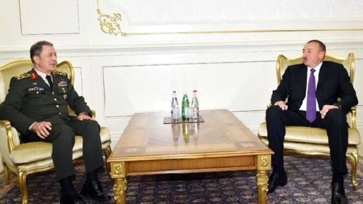 Genelkurmay Başkanı Orgeneral Akar, Aliyev\'le Görüştü