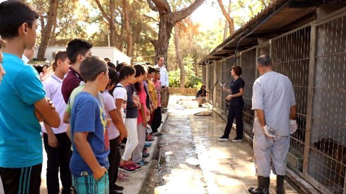 Öğrencilerden Sahipsiz Hayvan Barınağına Ziyaret