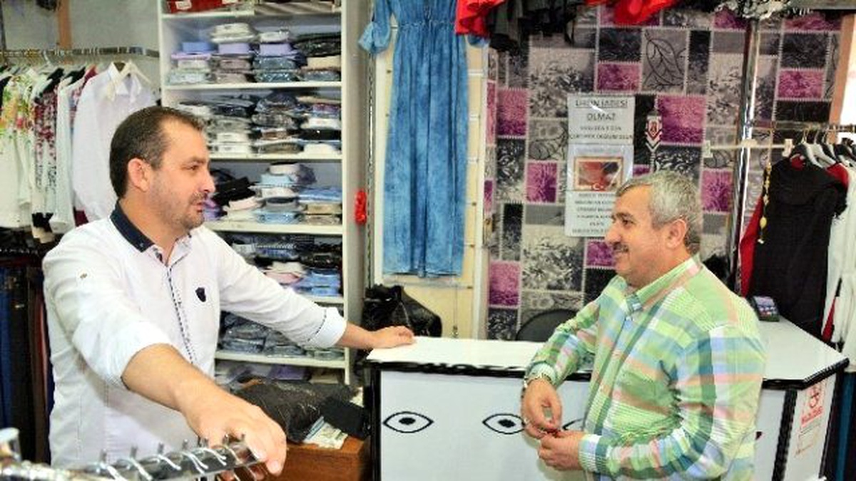 Başkan Baran, Ağadere Esnafını Ziyaret Etti
