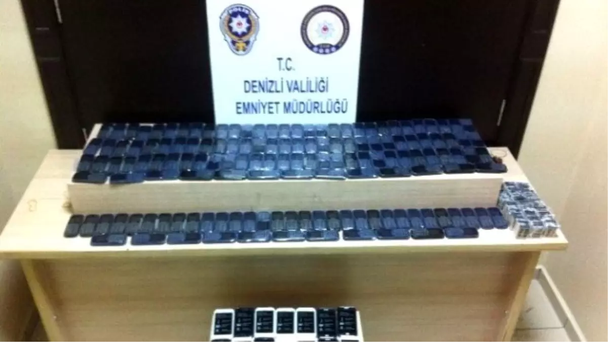 Denizli\'de Uyuşturucu ve Kaçak Cep Telefonu Operasyonu