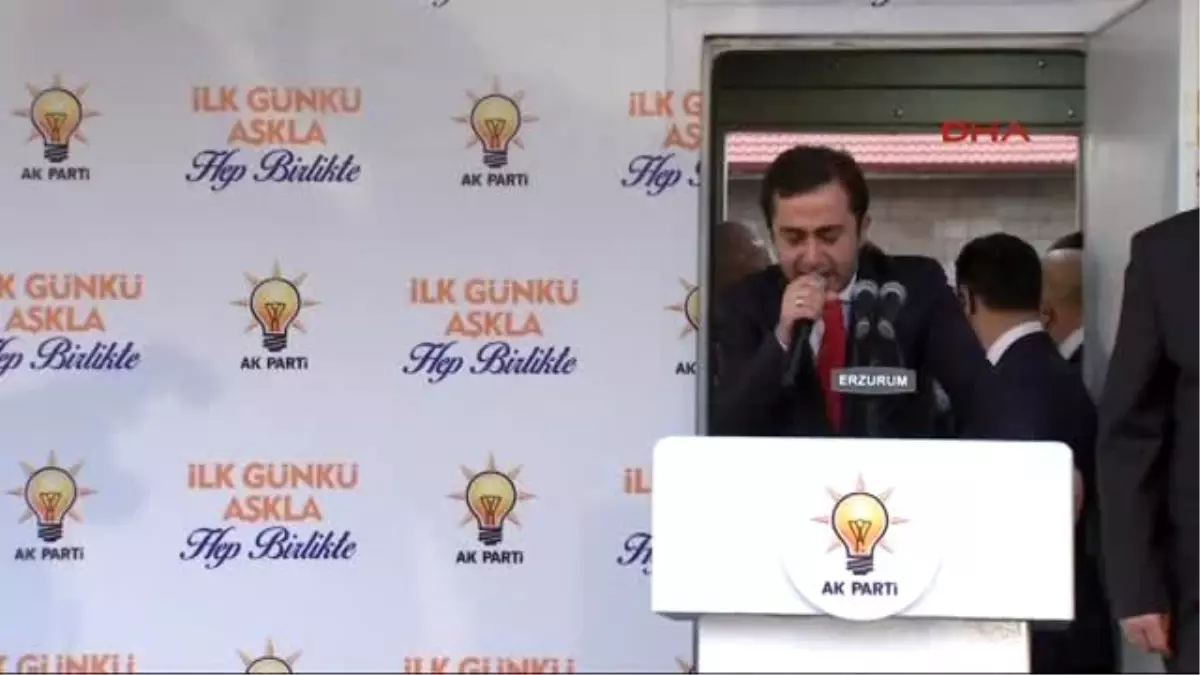 Erzurum Başbakan Ahmet Davutoğlu Kaos İhtimalini Bertaraf Etmek İçin İnşallah Çok Daha Güçlü Destek...