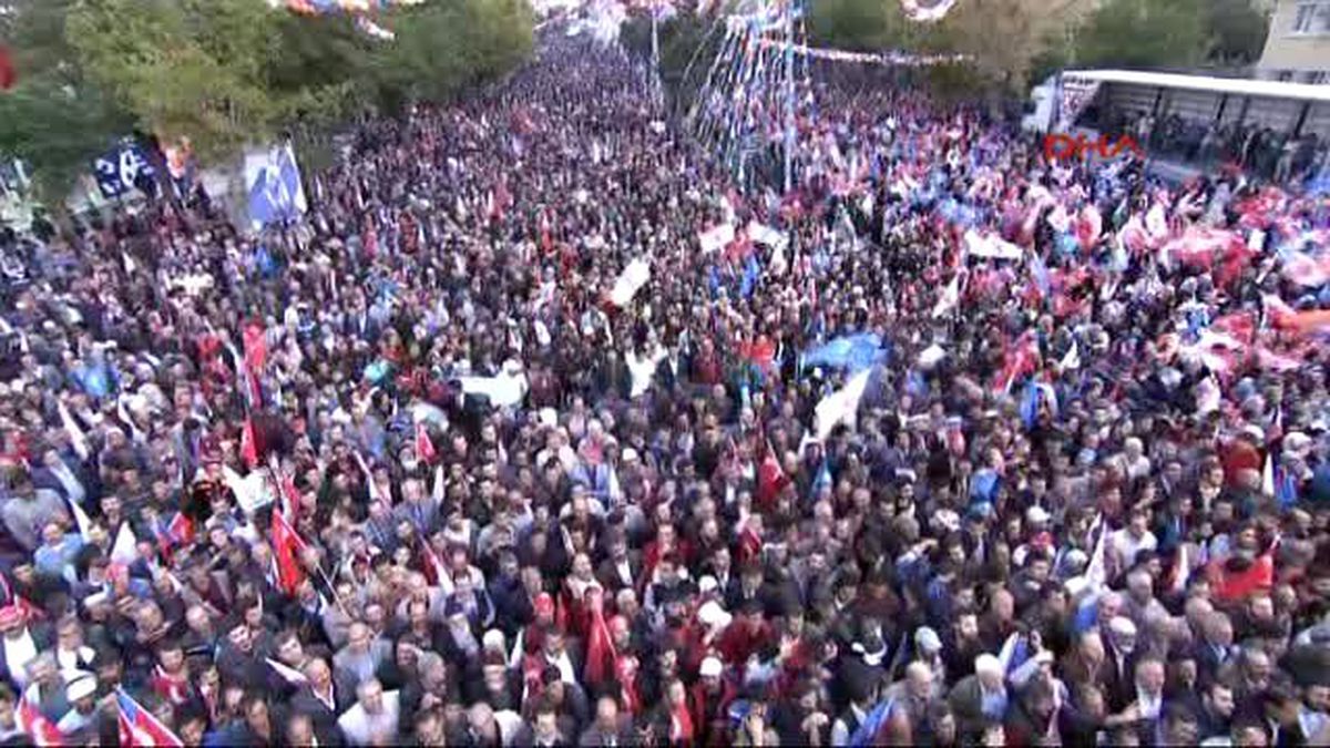 Erzurum Başbakan Ahmet Davutoğlu Kaos İhtimalini Bertaraf Etmek İçin İnşallah Çok Daha Güçlü Destek...