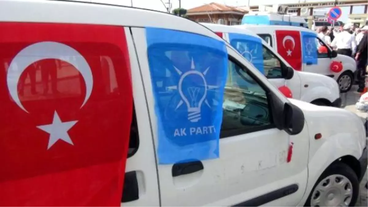 AK Parti\'den Çanakkale\'de Hizmet Aracı ve Bisikletli Tören