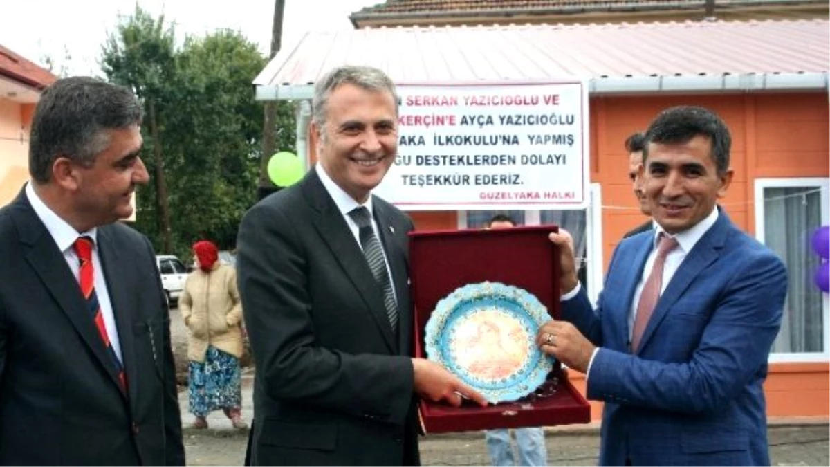 Beşiktaş Spor Kulübü Başkanı Orman, Zonguldak\'ta Okul Açılışına Katıldı