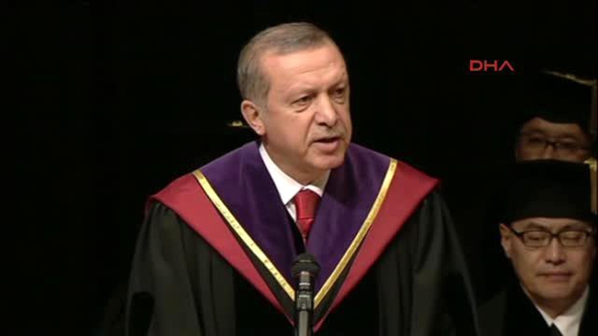 Cumhurbaşkanı Erdoğan\'a Waseda Üniversitesi\'nden Fahri Doktora Unvanı Verildi -4