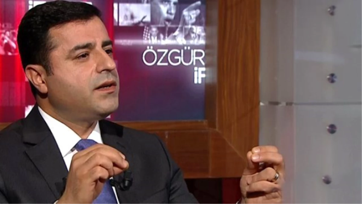 Demirtaş: Kobani Olaylarında Milletvekilimiz Silahla Rehin Alındı