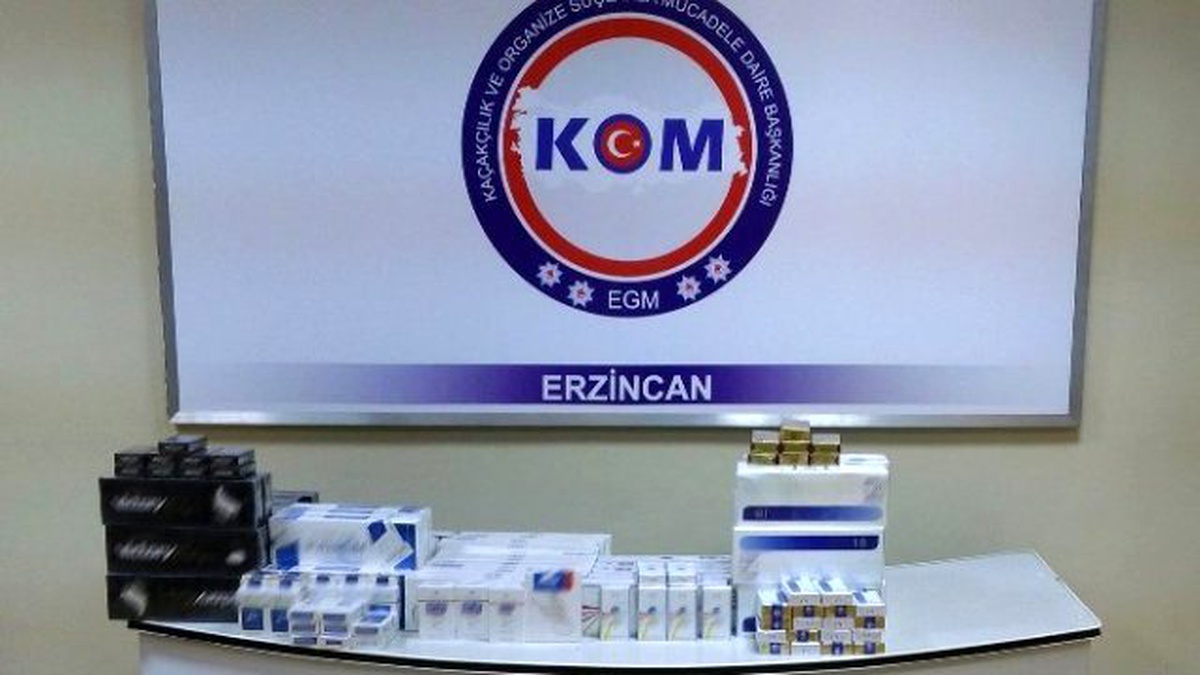 Erzincan Emniyet Müdürlüğünden Kaçak Sigara Operasyonu