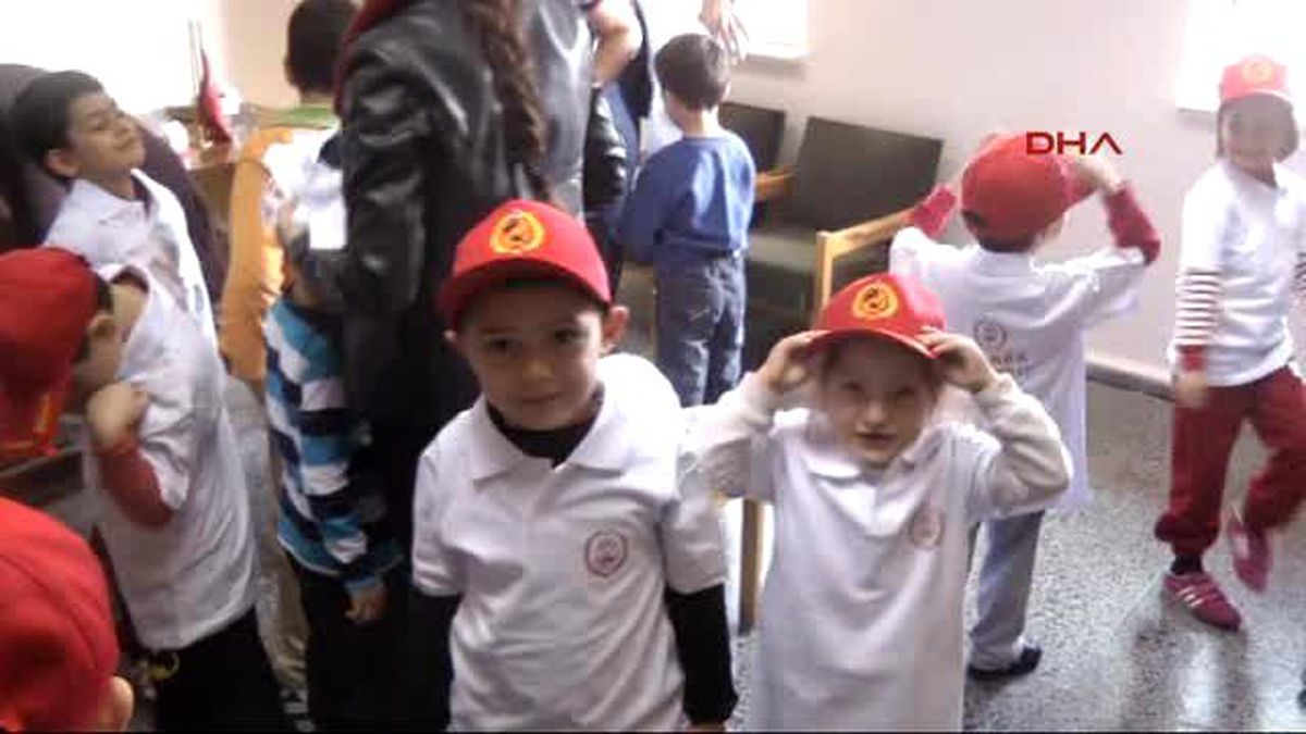 Ankara Minik Öğrencilere Gerçeğini Aratmayan Yangın Tatbikatı
