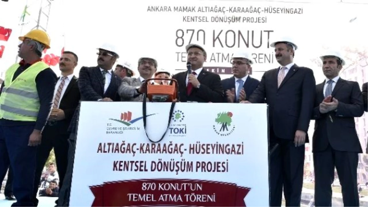 Başbakan Yardımcı Akdoğan ve Bakan Güllüce Mamak\'ta 870 Konutun Temel Atma Törenine Katıldı