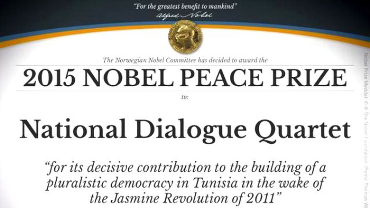 Peace Nobel Prize 2015 Awarded To Tunisian National Dialogue Quartet