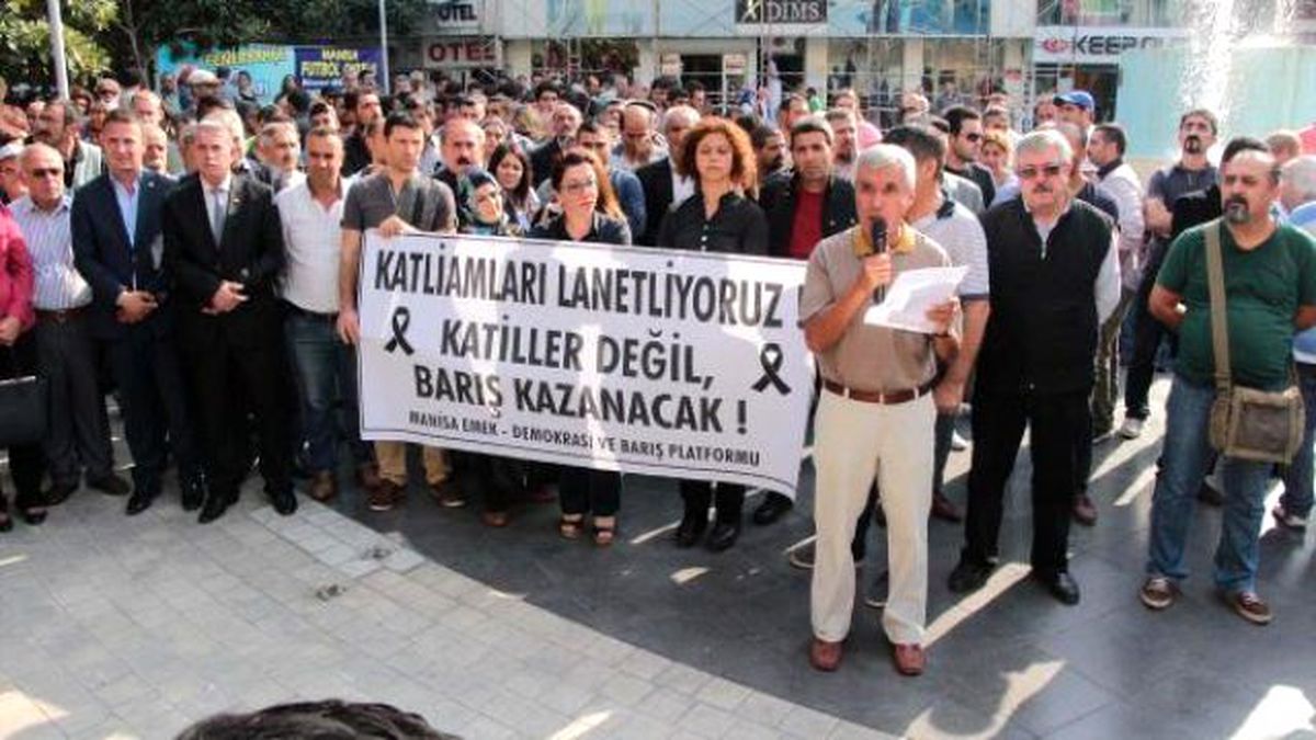 Ankara\'daki Hain Saldırıya Manisa\'da Protesto