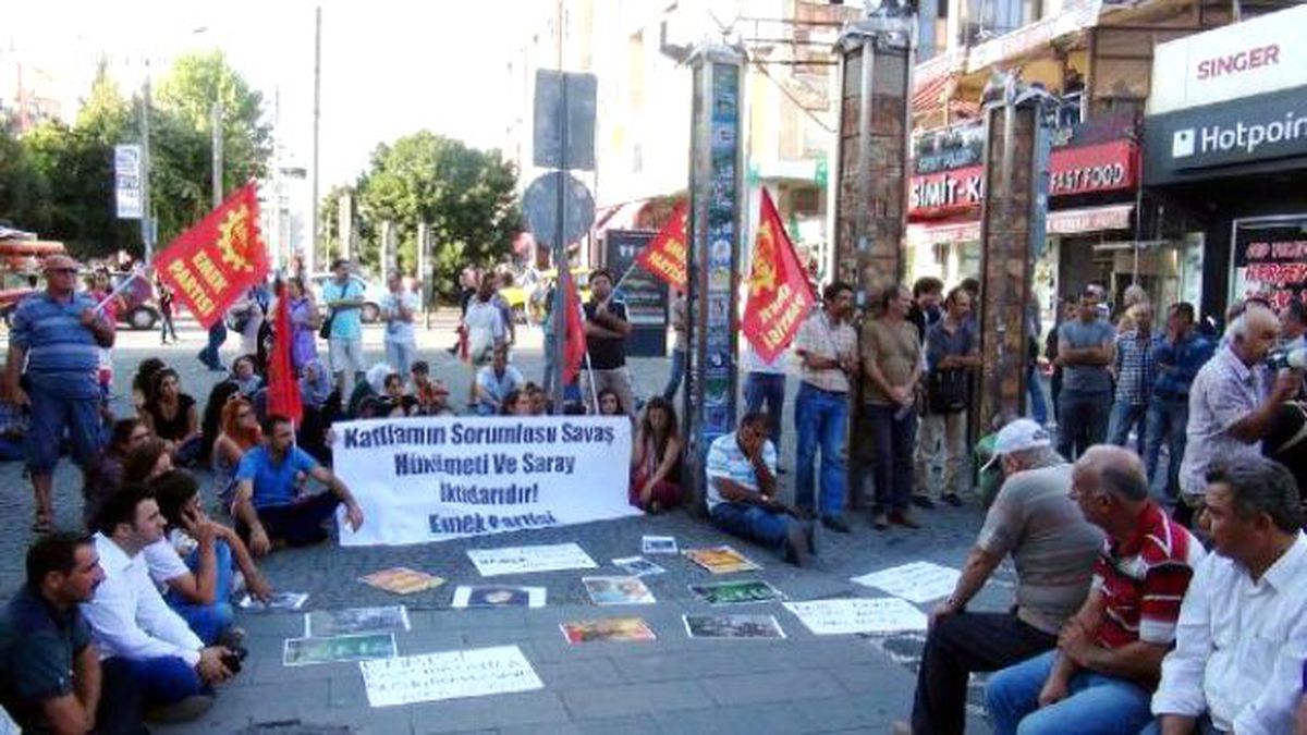 Antalya\'da, Bombalı Saldırı Protesto Edildi