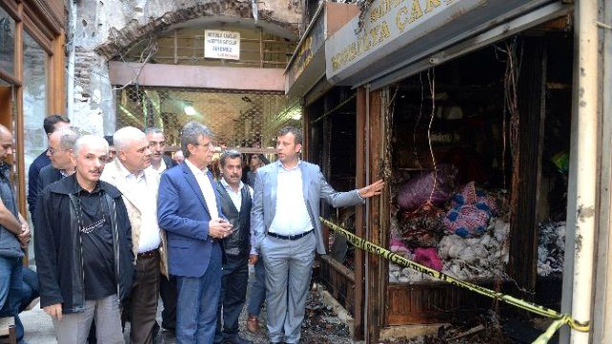Btso\'dan Yangında Zarar Gören Esnafa Destek