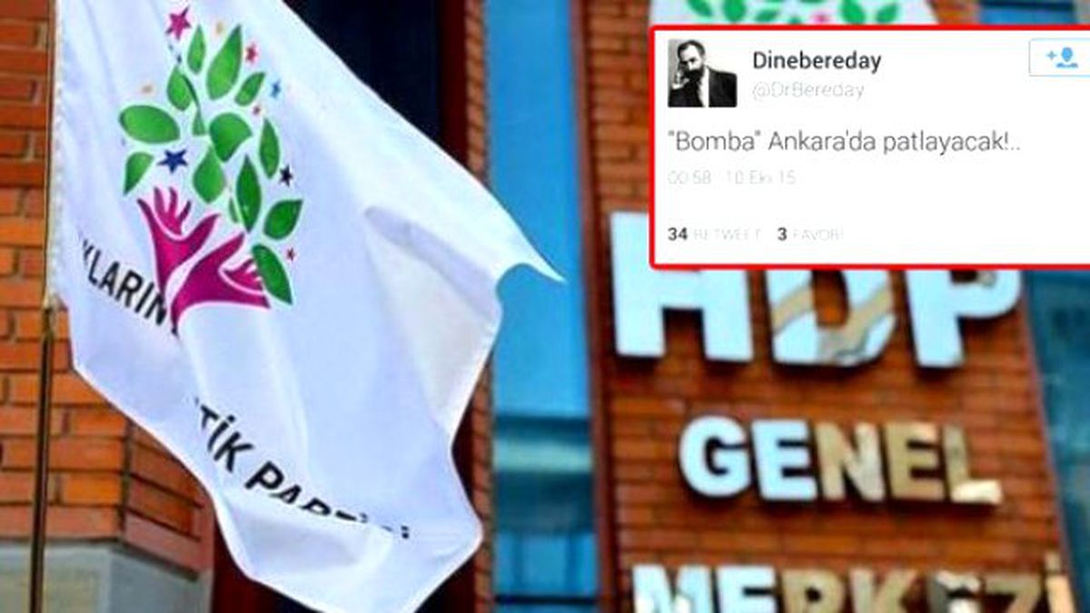 HDP\'den Katliamı Önceden Yazan Twitter Hesabı İçin Açıklama Geldi