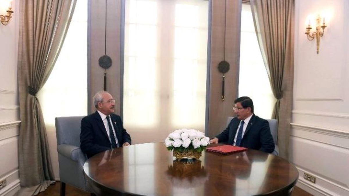Başbakan Davutoğlu, CHP Lideri Kılıçdaroğlu ile Görüştü
