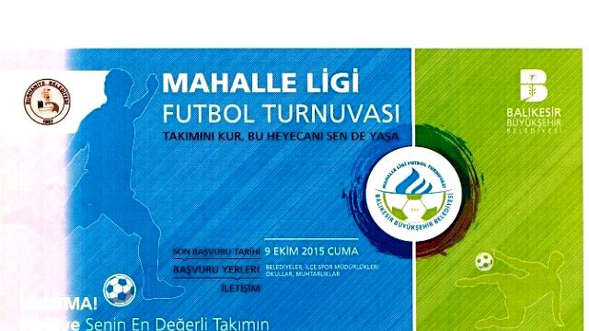 Burhaniye\'de Mahalle Ligi Turnuvası