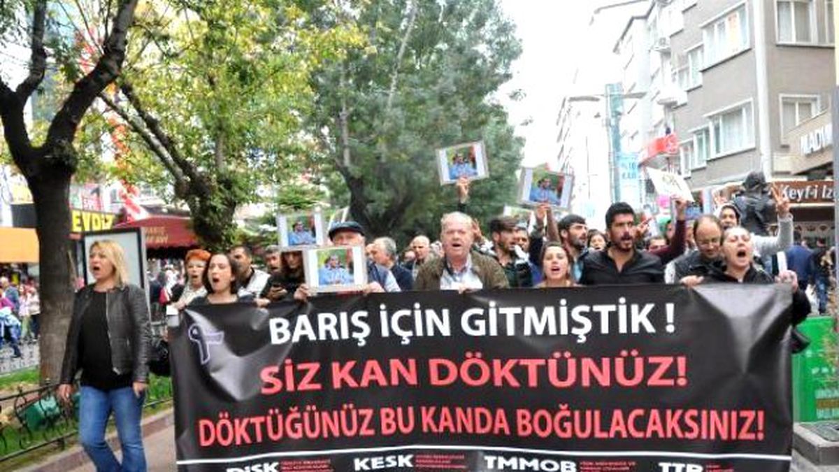 Eskişehir\'de Teröre Tepki Yürüyüşü