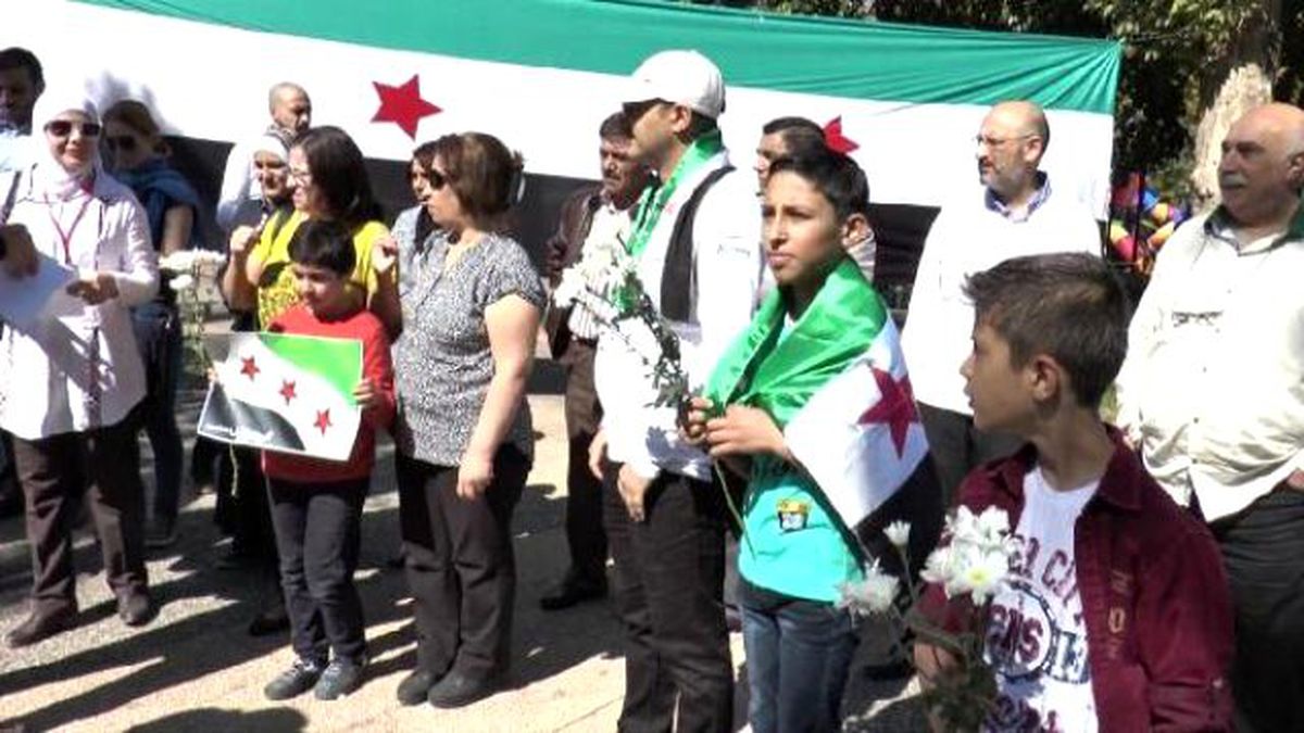 Gaziantep\'te Suriyeliler\'den Rusya Protestosu