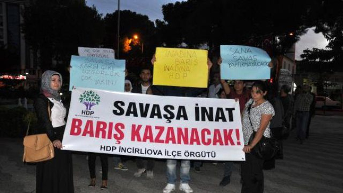 Ankara\'daki Bombalı Saldırı İncirliova\'da Protesto Edildi