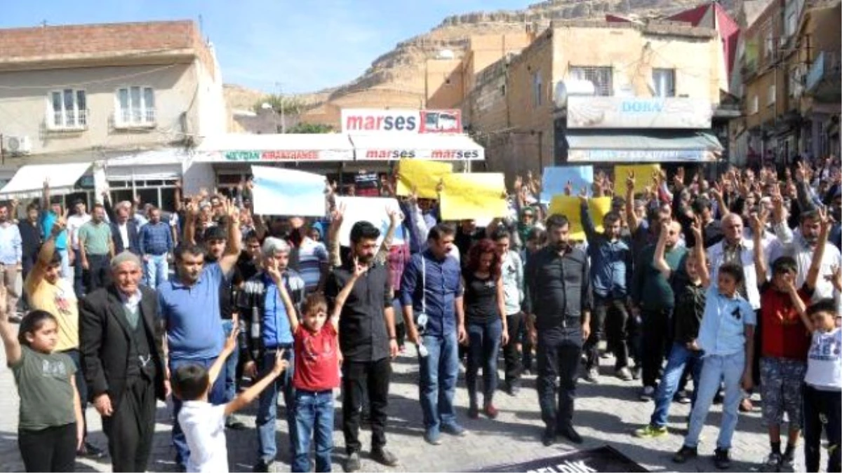 Ankara\'daki Bombalı Saldırıya Nusaybin\'de Beyaz Bayraklı Protesto